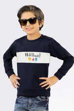 Boys Navy Hallwo Sweatshirt