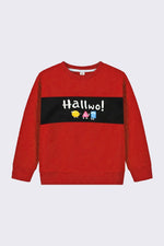 Boys Red Hallwo Sweatshirt