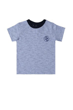 Navy-White Jacquard Strip