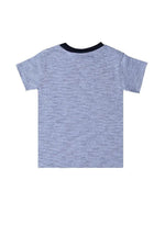 Navy-White Jacquard Strip