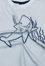 Sky Blue Shark Printed
