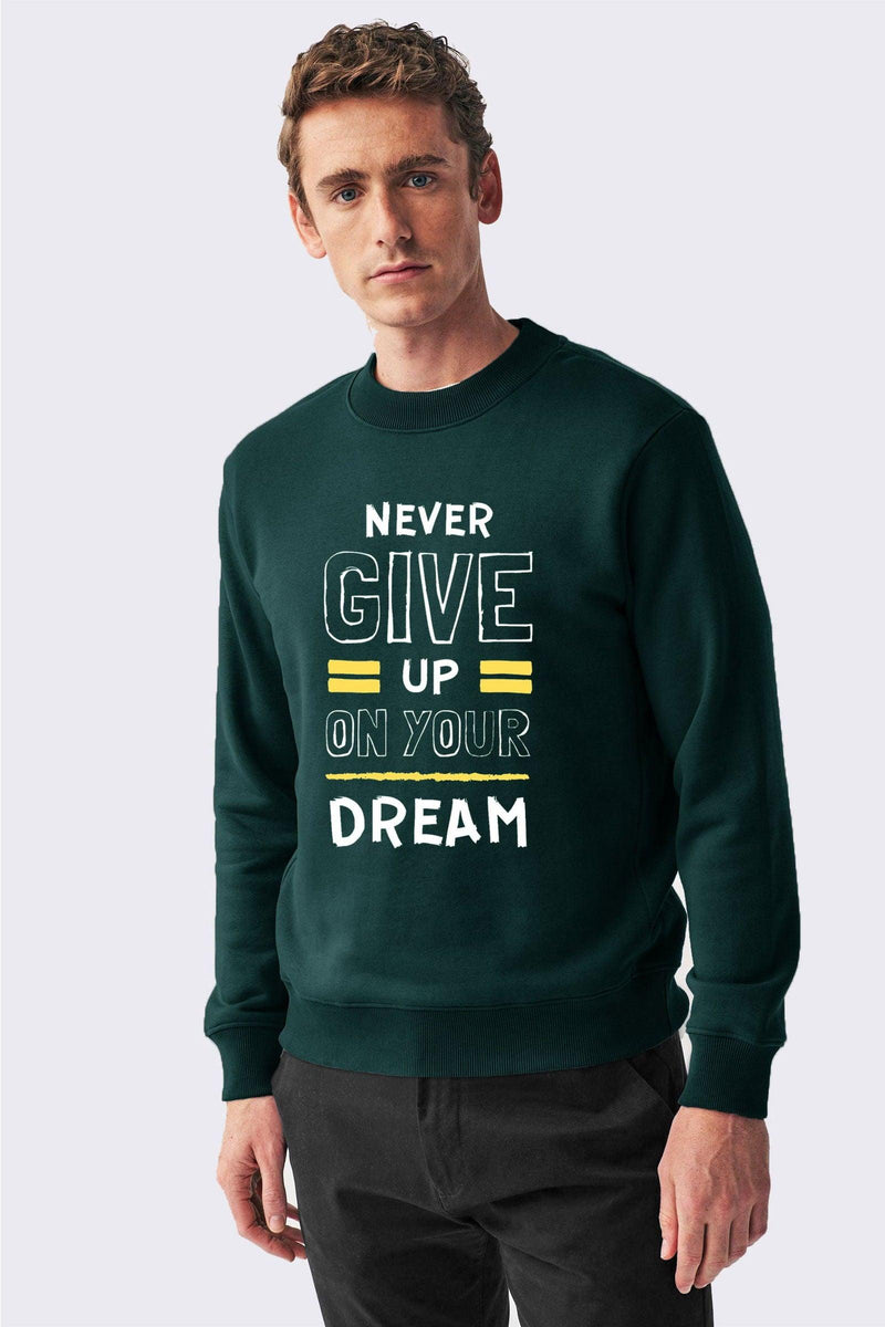 Teal Printed Sweatshirt