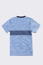 Blue Mélange Crew Neck