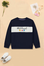Boys Navy Hallwo Sweatshirt