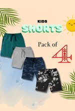 Pack of 4 Kids Shorts