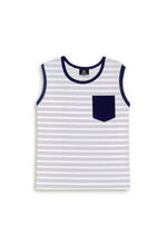 Purple-Ecru Striper Sando