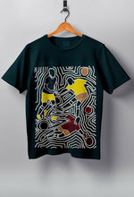 Teal Green Kids Printed Tee